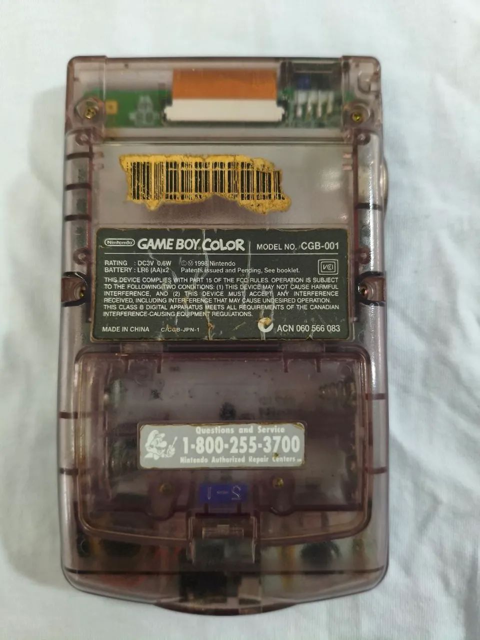Console Nintendo Game Boy Color Roxo Transparente + Case - Foto 3