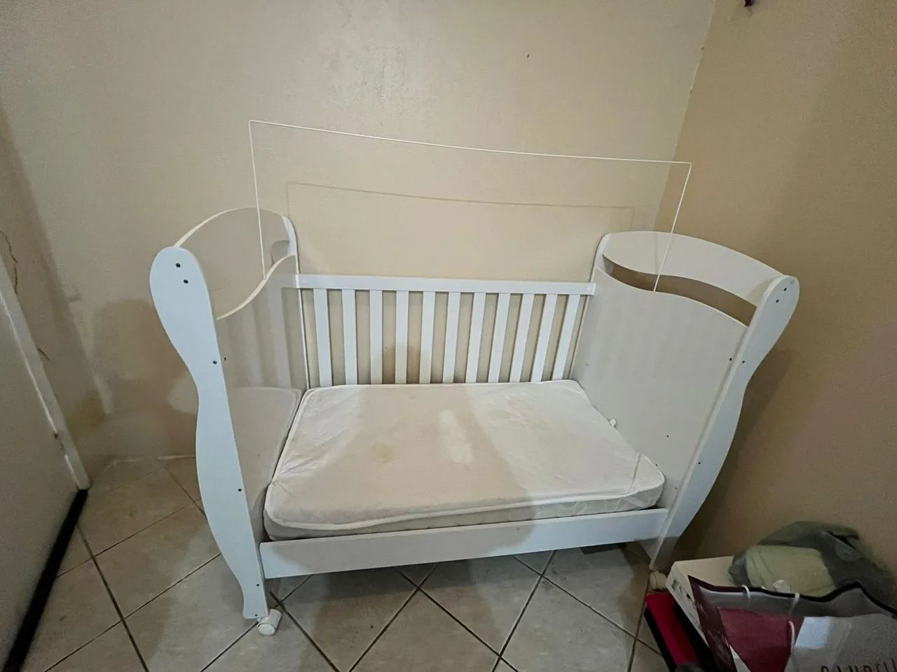 Berço americano 3 em 1 + colchão impermeável. - Foto 3