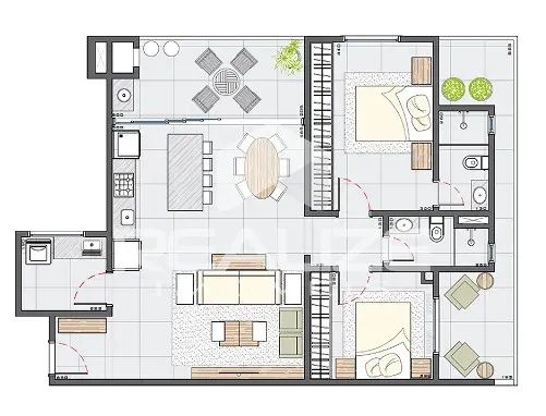 Apartamento à venda no Edifício Vision Iguassu com 2 Quartos (1 Suíte). - Foto 3
