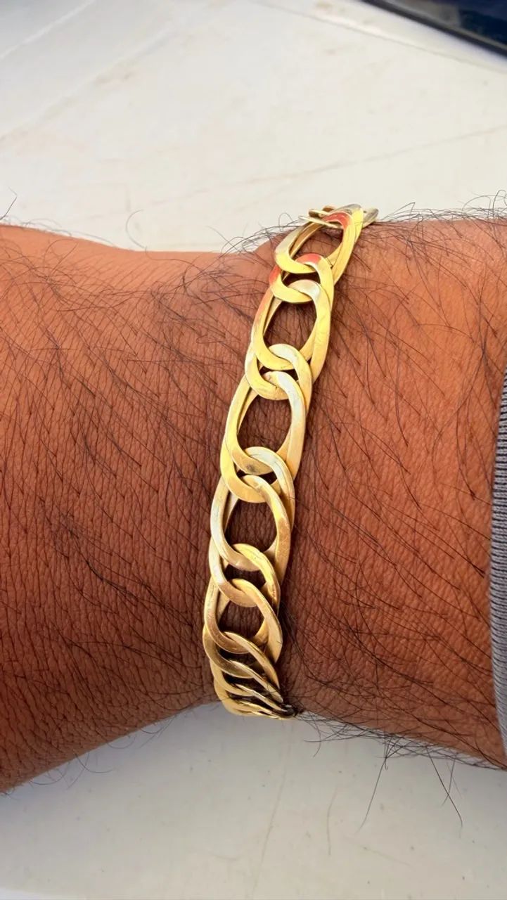 Corrente e Pulseira - ouro 18k - Foto 5