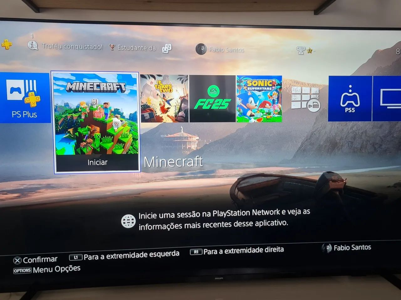 Playstation 4 500GB com 2 controles - Foto 4