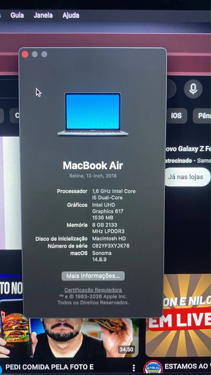 MacBook Air Retina 13 polegadas ? 2018 - Foto 3