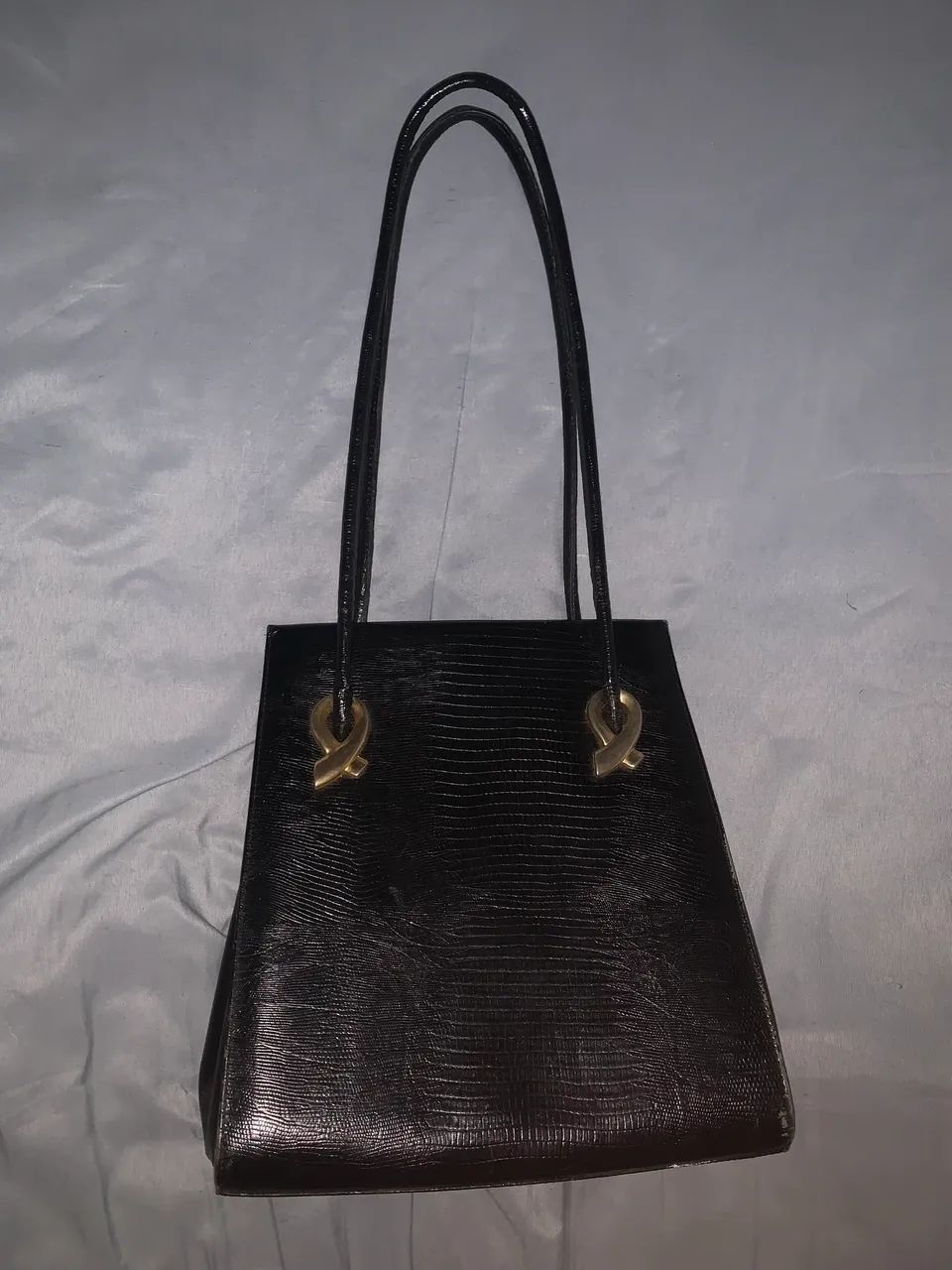Bolsa preta de couro corello 