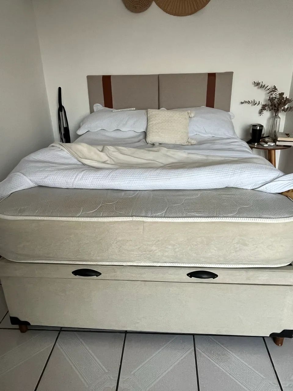 Cama box casal com baú + cabeceira  - Foto 3