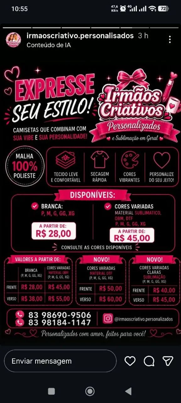Camisa personalizada 