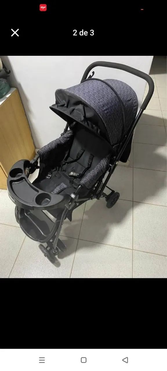 Carrinho de bebê com bebê conforto Cosco - Foto 4