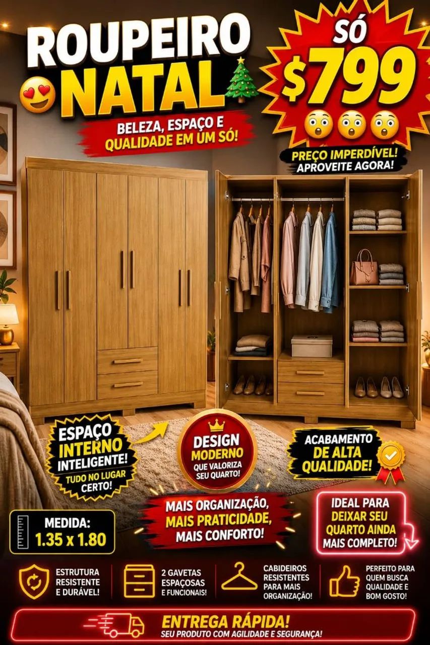 Guarda roupas novos 