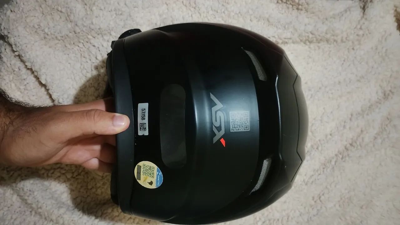 CAPACETE ASX PRETO FUMÊ - Foto 4