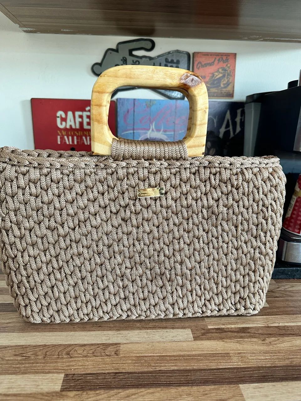 Bolsa Cloe Bege em crochê 