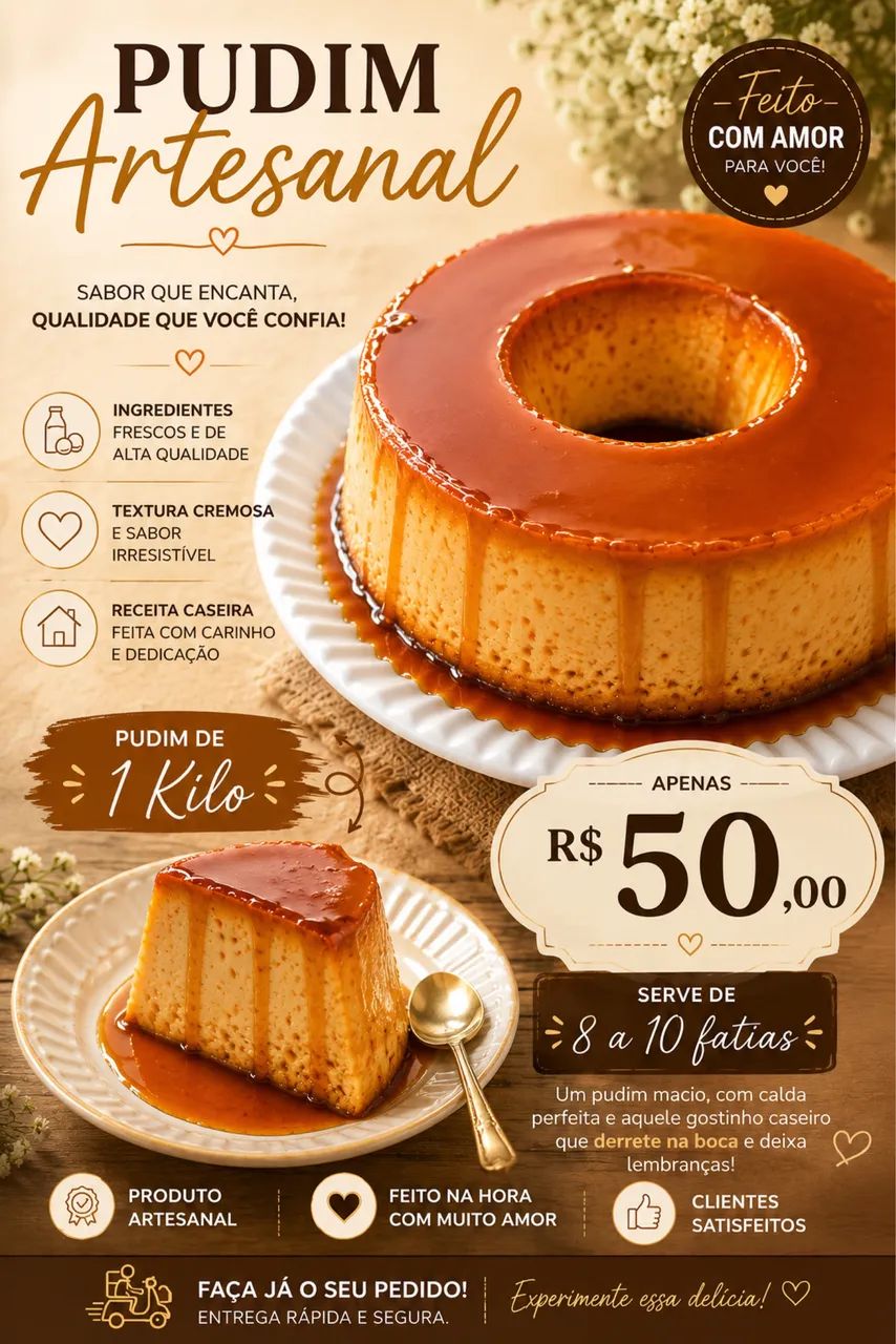 Pudim de leite ninho - Foto 3