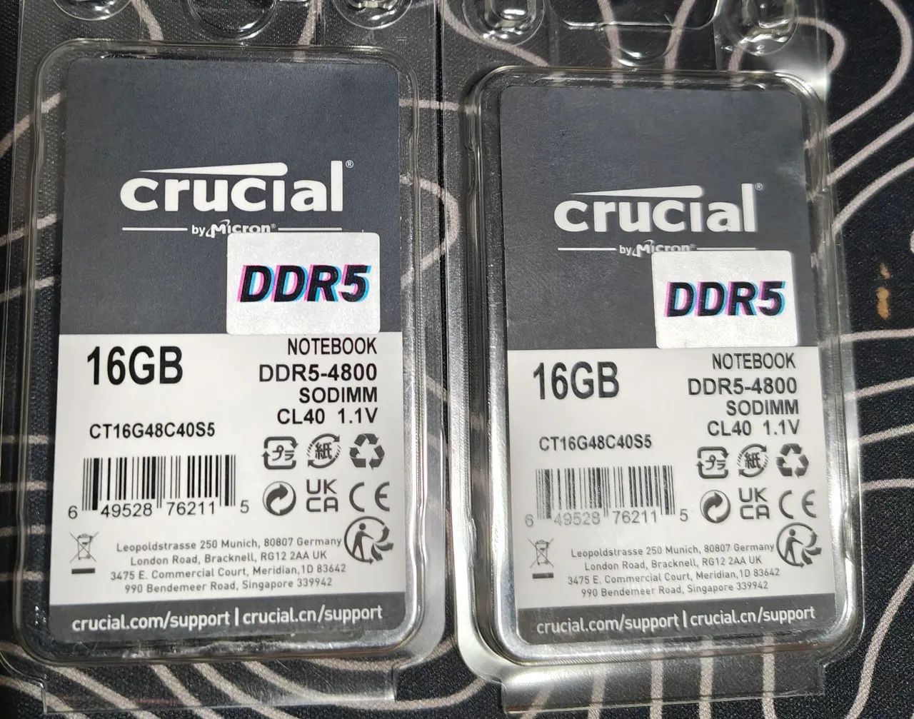 Memória Notebook DDR5 32gb