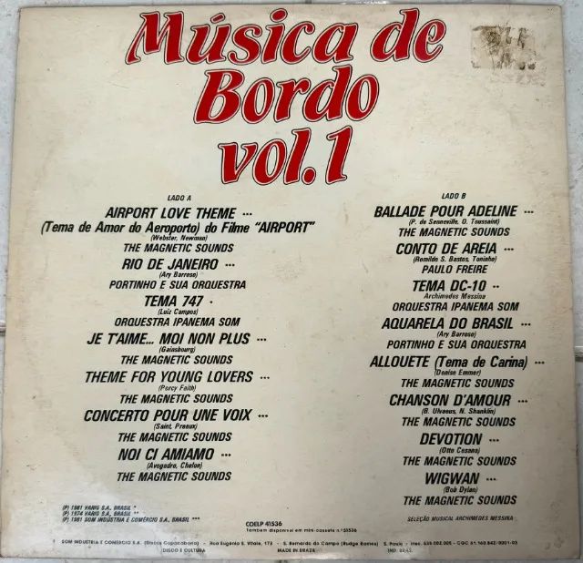 Disco de Vinil - Múscia de Bordo (1981) - Foto 2