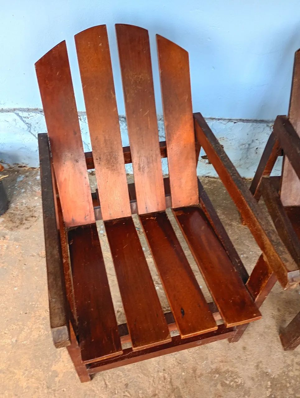 Conjunto de 4 cadeiras de madeira  - Foto 2
