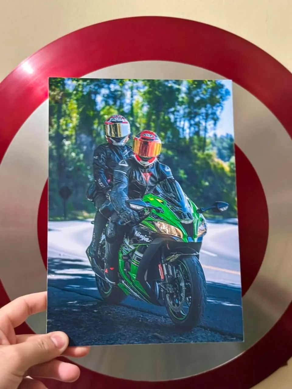 Quadro MDF motociclista  - Foto 4