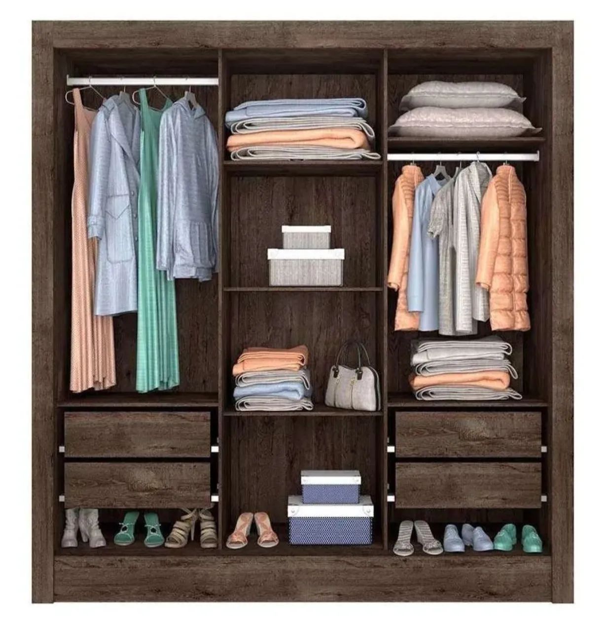 Guarda roupa casal Paris , à pronta entrega  - Foto 4