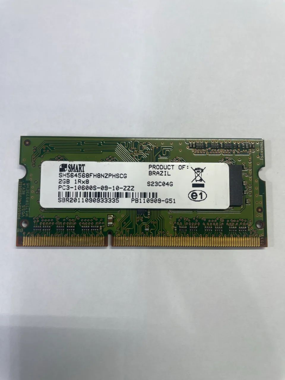 Memória RAM DDR3 2GB 10600