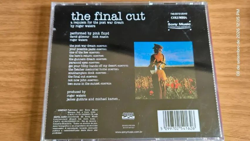 CD Pink Floyd - The Final Cut - Foto 2