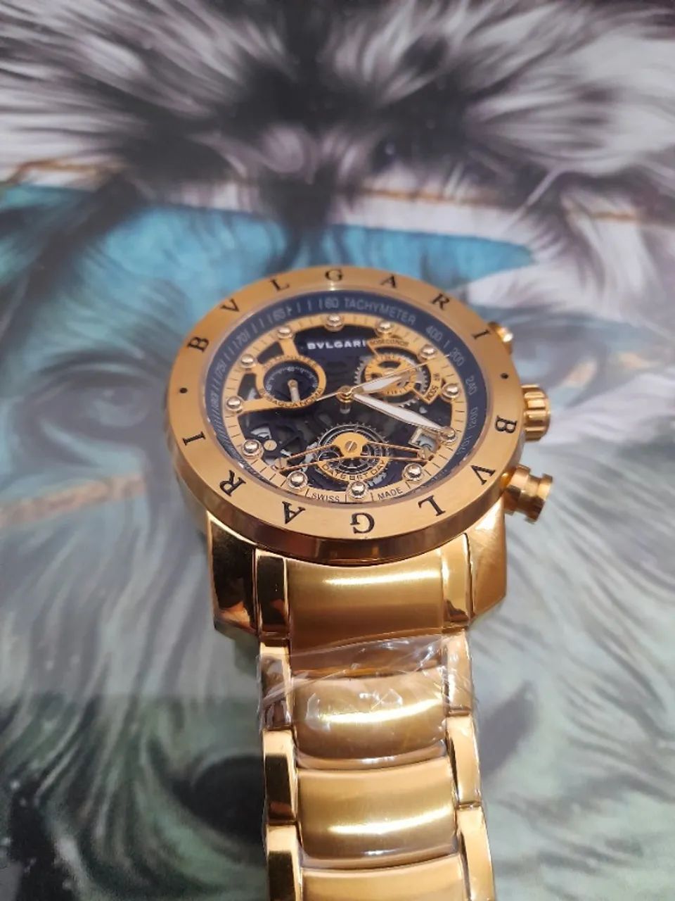 Relógio BVLGARI Skeleton Multifuncional Entregamos  - Foto 4