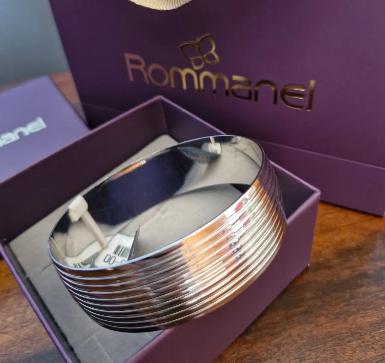 NOVA Semijoia Rommanel Pulseira Rhodium - Original