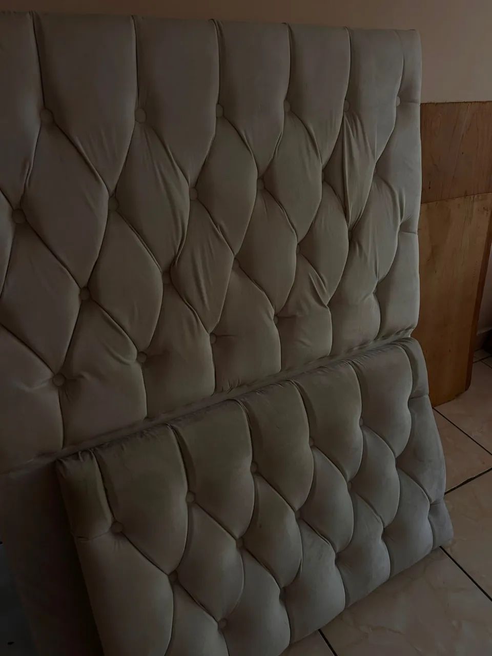 Cabeceira e peseira para cama de solteiro 