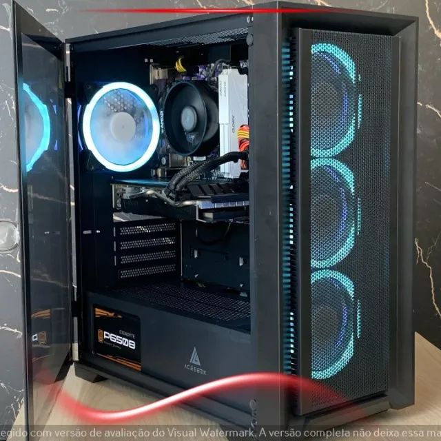 Computador Gamer Ryzen 3 4100, RX 580 8GB, 16GB RAM, SSD 120GB, HD 1TB, Gabinete Acegeek - Foto 2