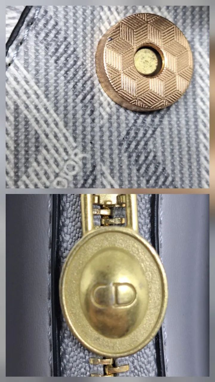 Bolsa Saddle Dior Inspired - Cinza CD Diamond (Nova) - Foto 3