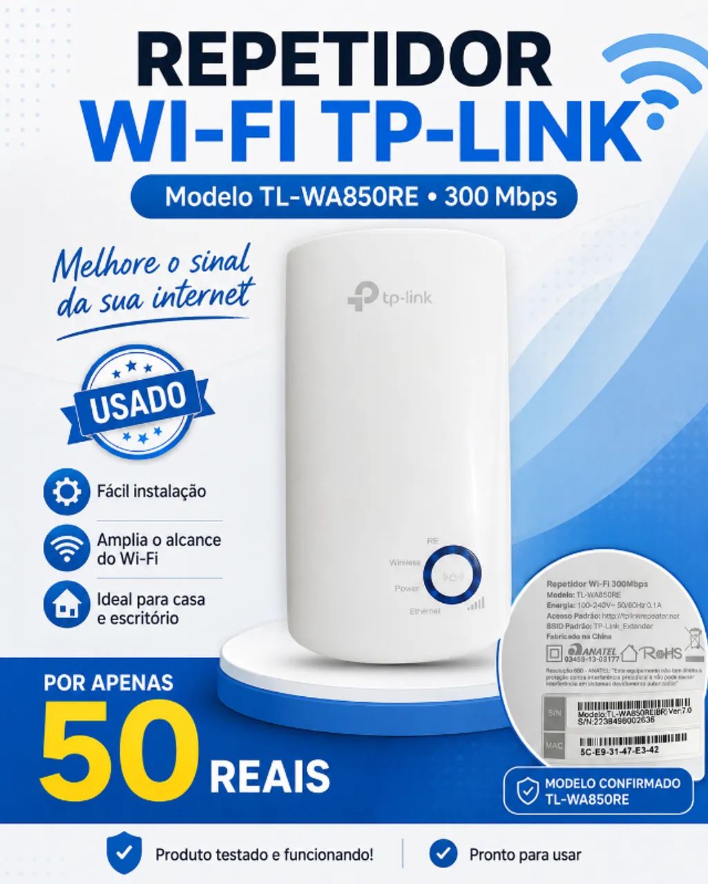 Repetidor Wi Fi TP- Link