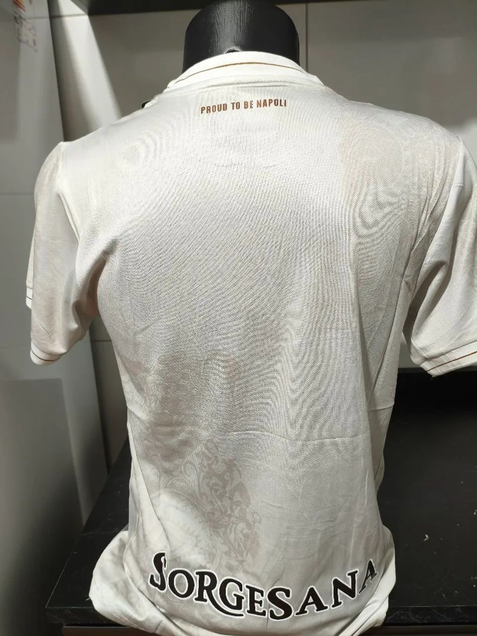 Camisa Napoli Armani Bege - Foto 5
