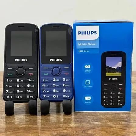 Philips Original 2G Azul ou Preto | Celular Simples, Compacto e Fácil de Usar