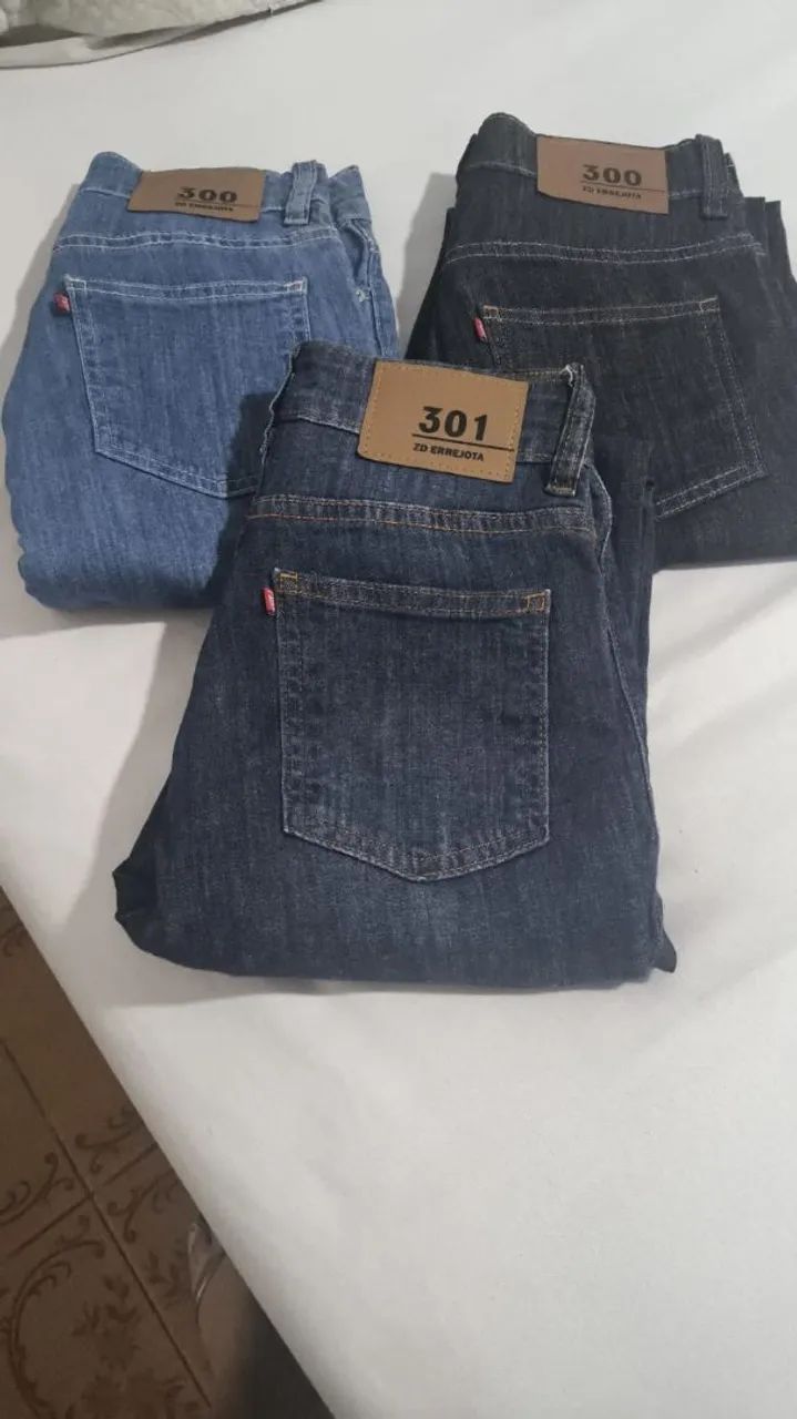 Calças jeans e sociais 