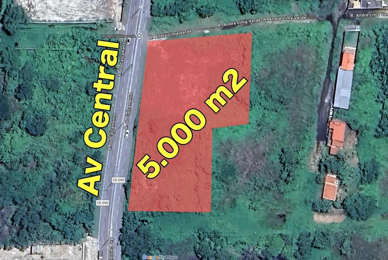 VERAS VENDE TERRENO 5000m² NA AV CENTRAL DO PACHECO - CAUCAIA-CE