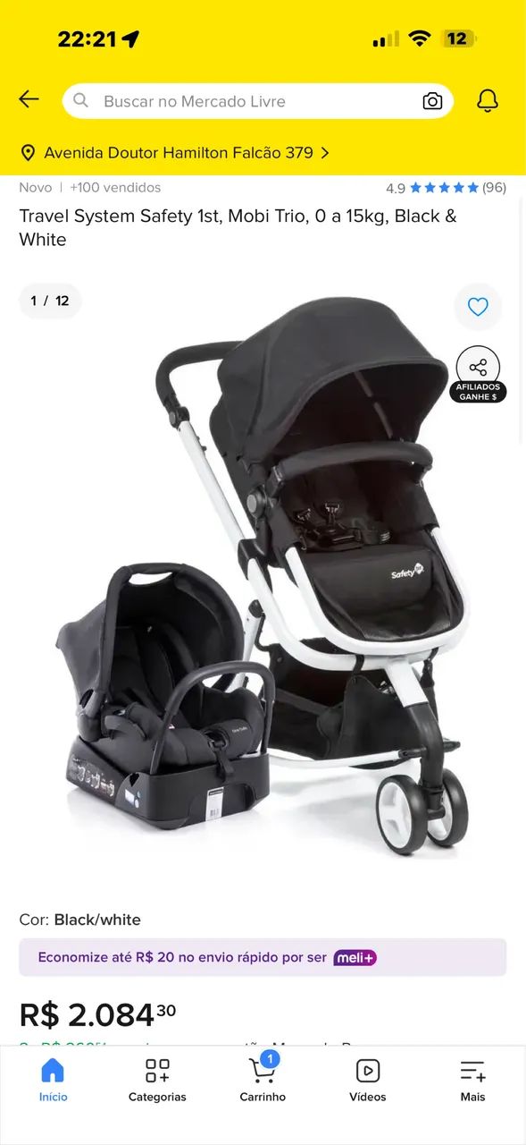 Carrinho e bebê conforto safety 1st  - Foto 2
