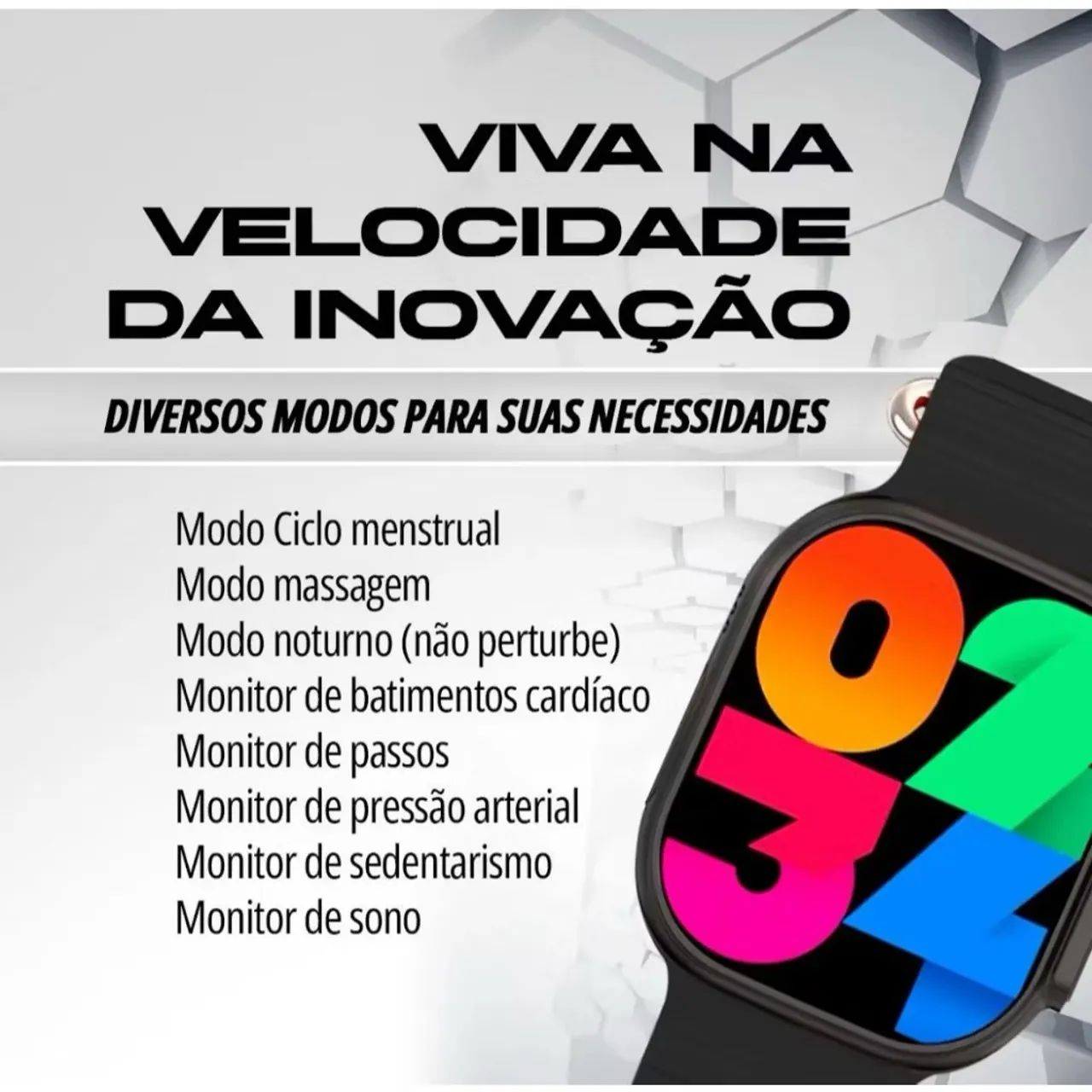 Smartwatch 10 Ultra Plus Bluetooth Relógio Inteligente  - Foto 5