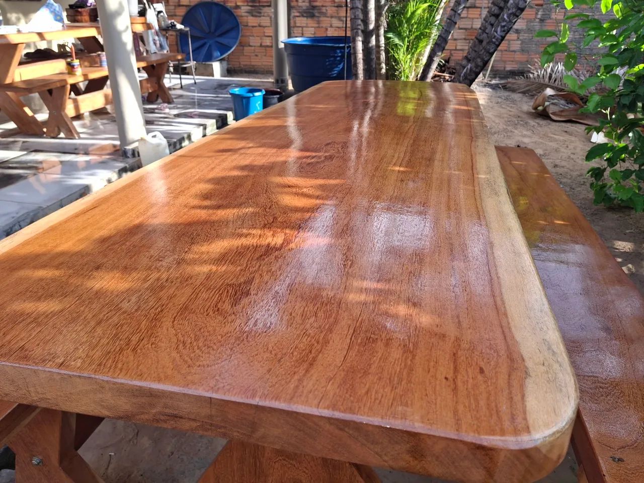 Mesa rustica medindo 2.50x78/5 de espessura ? - Foto 2