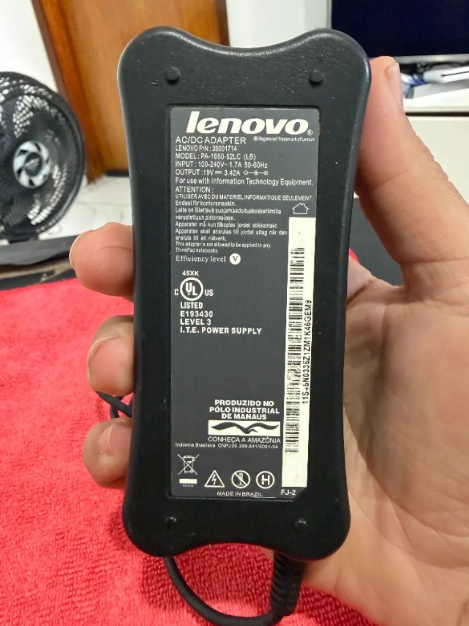 Fonte Notebook Lenovo 65W 19V Original Barata para Vender Rápido   - Foto 2