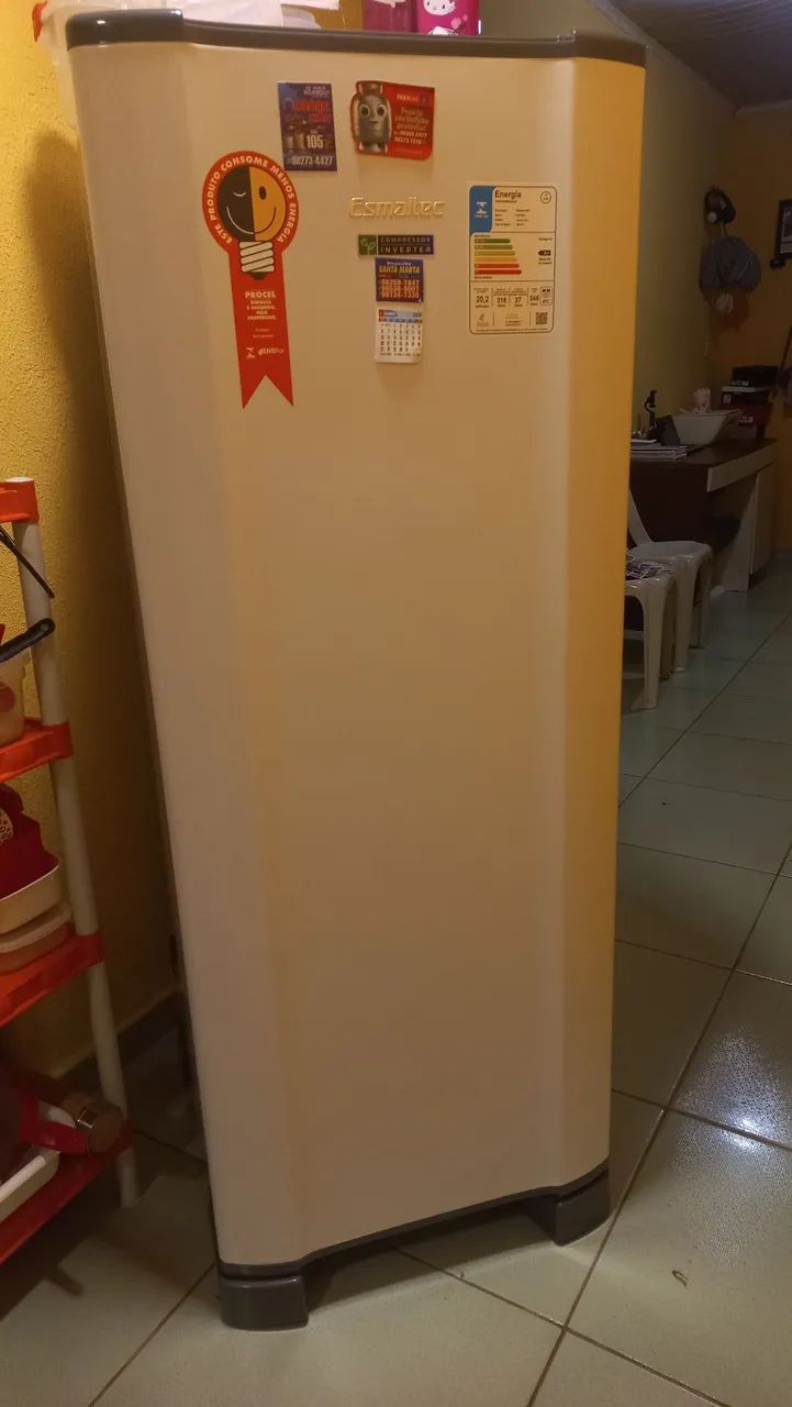 VENDO GELADEIRA ESMALTEC 245L - Foto 4