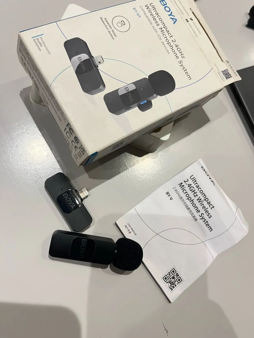 Microfone de lapela Boya