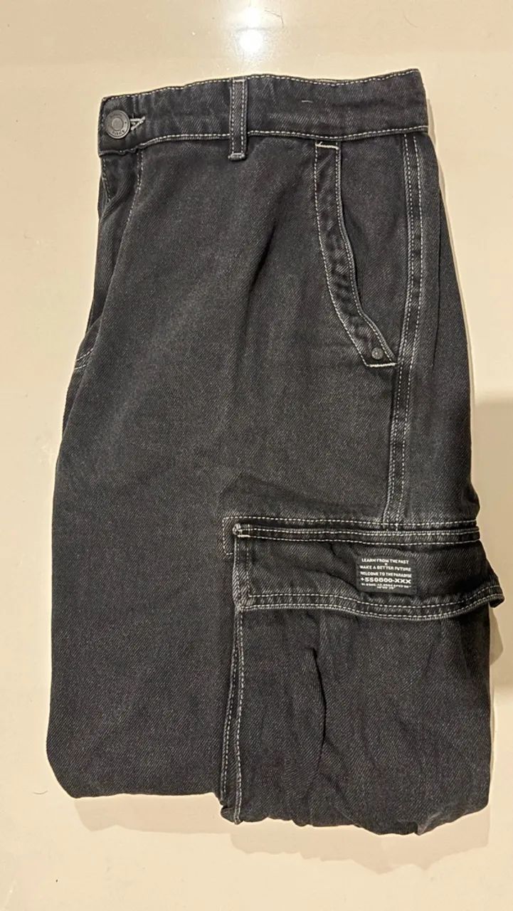 Calça jeans cargo  - Foto 2