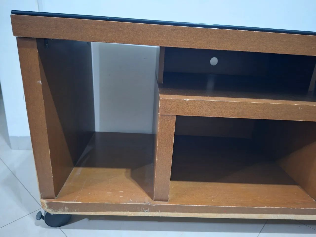 Rack Estante com Vidro Preto - Foto 3