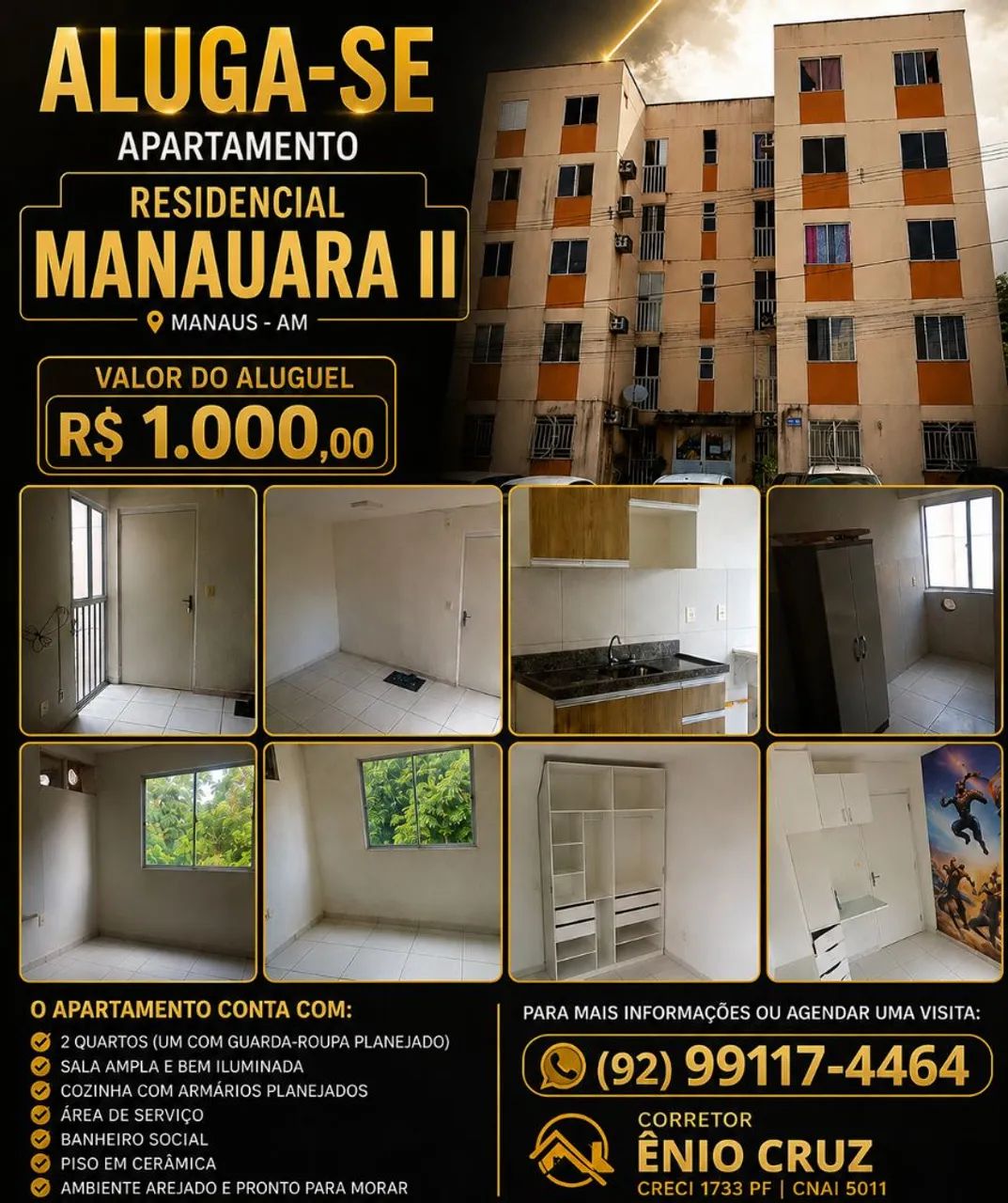 ALUGA-SE APARTAMENTO 