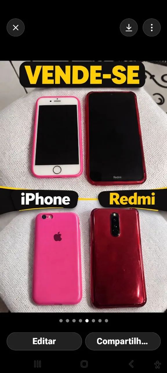 IPhone 6s e xaomi 