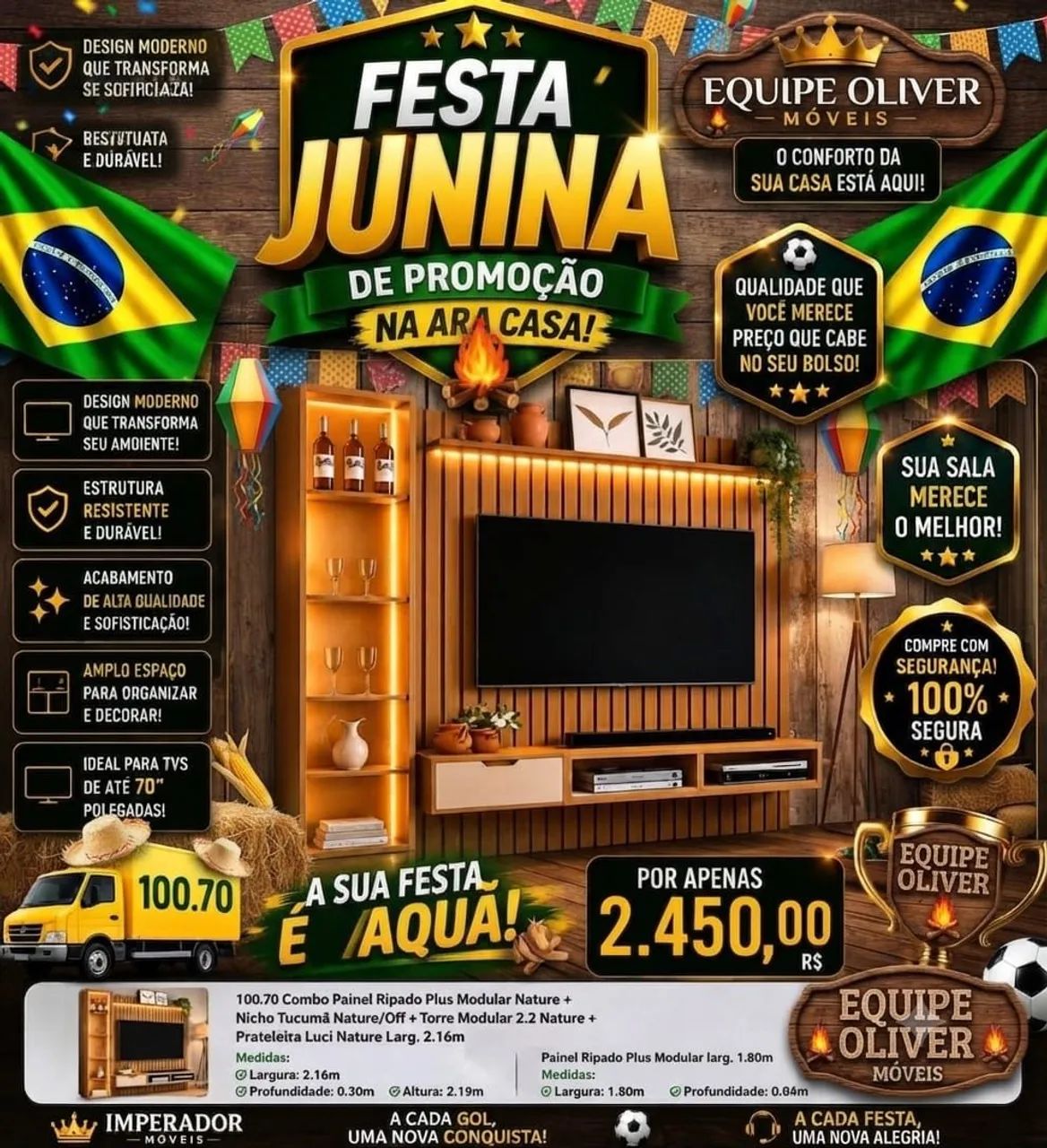 HOME E PAINÉIS LINDOS MODELOS  - Foto 4