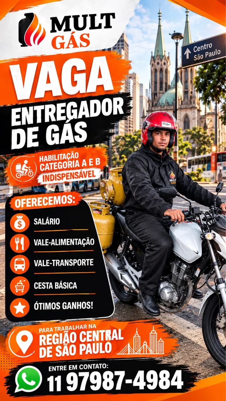 Entregador de Gás. A e B
