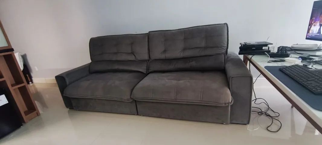 Sofá Retrátil e Reclinável 2,90m