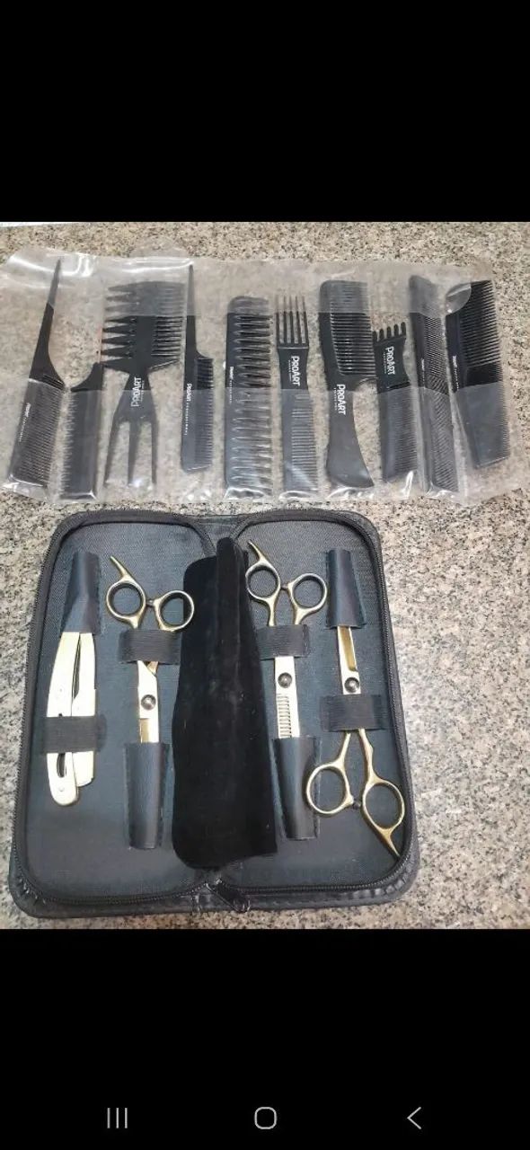 Kit maquininha de cortar cabelo 