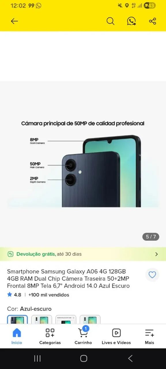 Vendo um celular sansung - Foto 2
