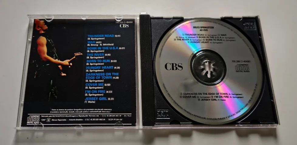 CD Bruce Springsteen - Ao vivo - CBS - Ind. Brasileira - Foto 2