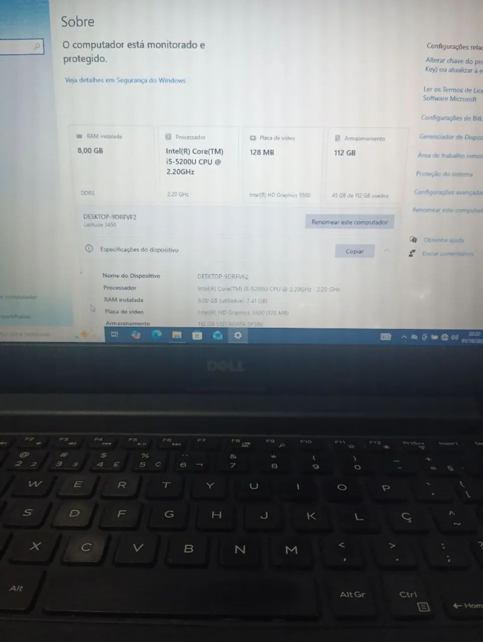 Notebook i5 5ª geração, 8 GB RAM, SSD 120 GB - Foto 3