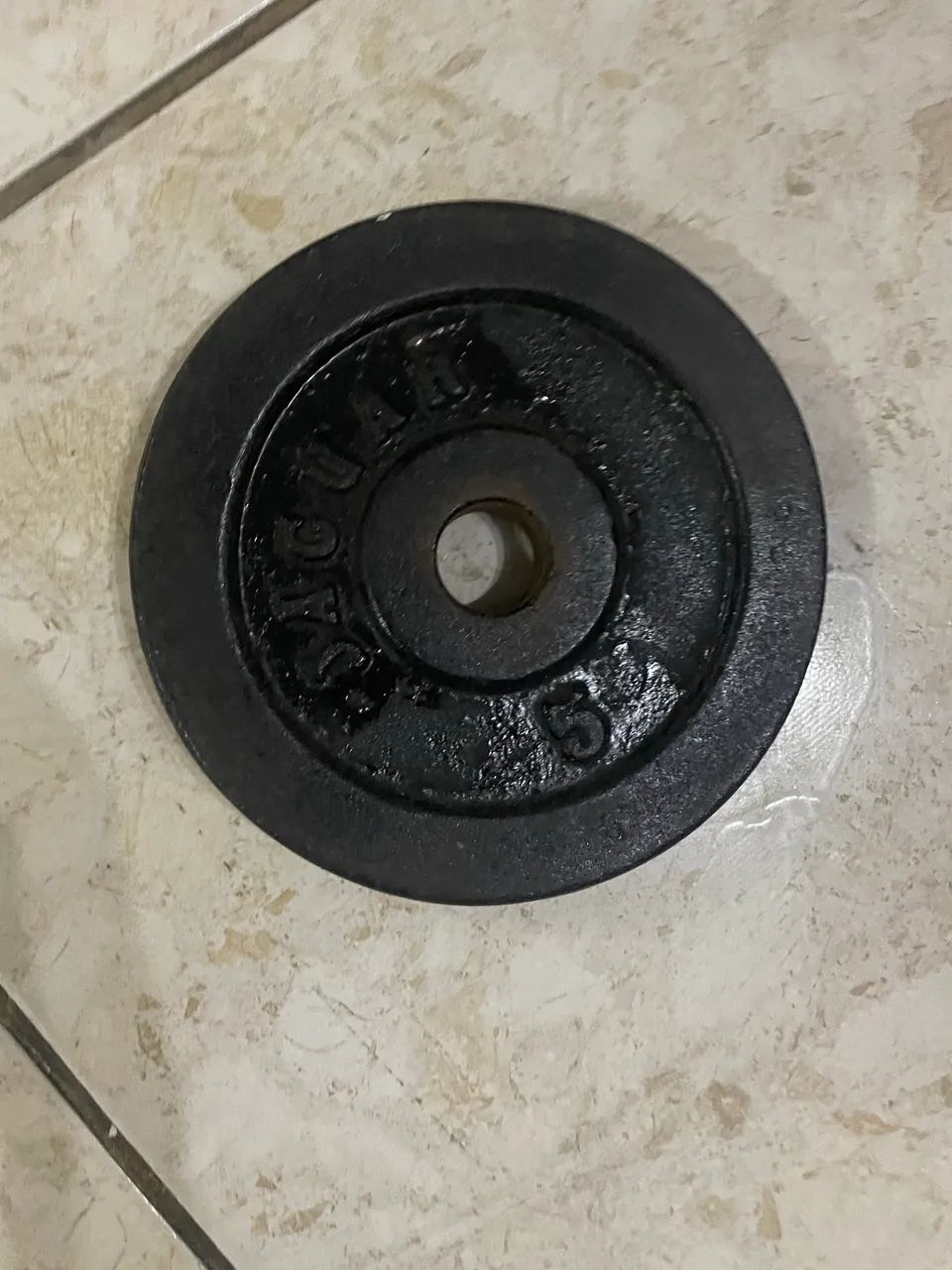 Par de anilhas de 5kg - Foto 4
