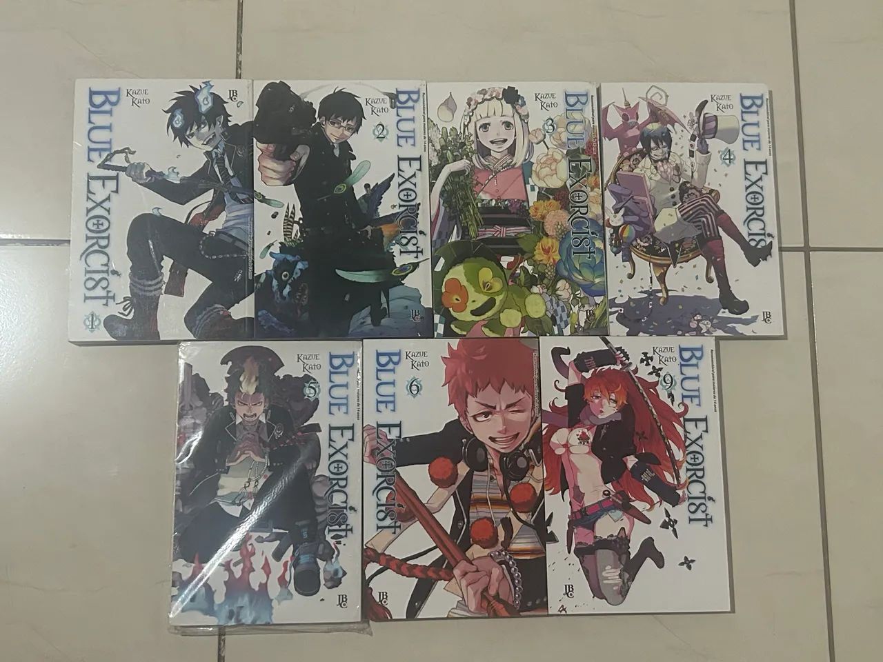 Coleção Blue Exorcist, vols 1 ao 6 e 9